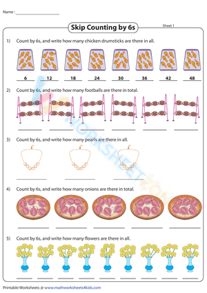 Skip Counting by 6s | Pictures