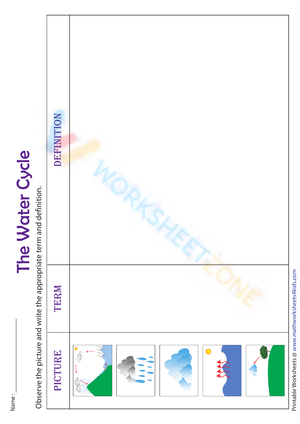 Free Printable Water Cycle Worksheets for All Grades