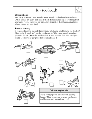 Loud and Soft Sounds Worksheet | Grade 1 Essential