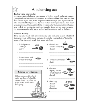 Explore Balance with This Balancing Act Worksheet