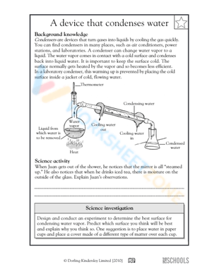 Condensation Science Worksheet
