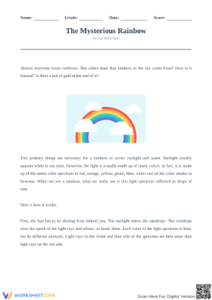 Essential Grade 6 Reading: The Mysterious Rainbow