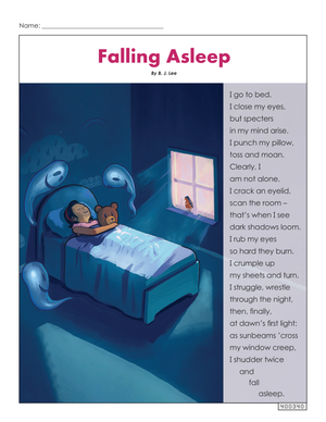 6th Grade Reading Worksheet: Printable Poetry Practice