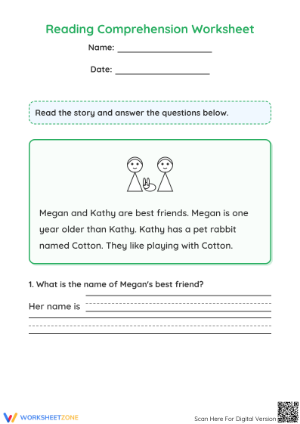 Kindergarten Reading Worksheet | Essential Practice