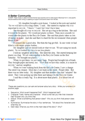 Reading Comprehension: A Better Community