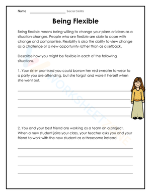 Developing Flexibility: A Skills-Building Worksheet