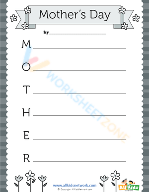 Celebrate Mother's Day with this Worksheet