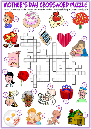 Unique Worksheet for Mother's Day Celebration