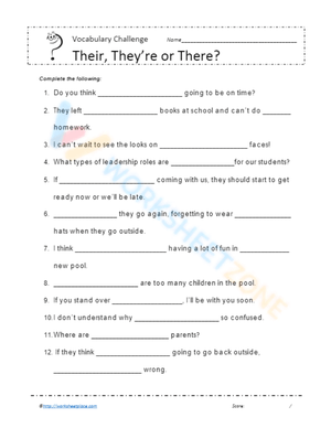 Avoid Grammar Errors: There Their They're Focus