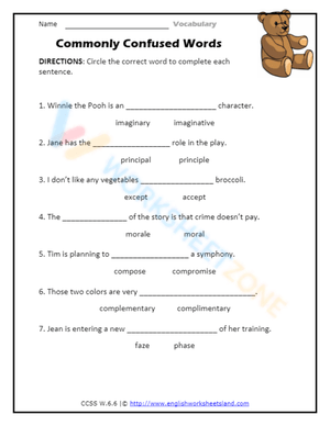 Commonly Confused Words