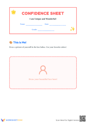 Essential Confidence Sheet | Grade Preschool Printable