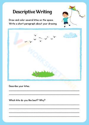 Descriptive Writing Worksheet | Grade 1 Essential