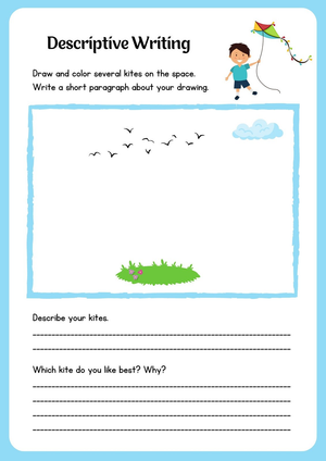 Descriptive Writing Worksheet | Grade 1 Essential