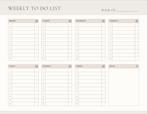 Weekly To-Do List Planner | Essential Student Guide