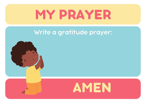 Gratitude Prayer Worksheet | Grade 1 Essential