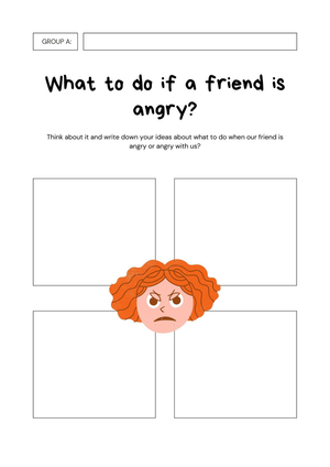 Printable Friend Emotions Worksheet | Grade 2 SEL