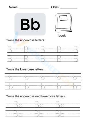 Letter B Tracing Worksheet
