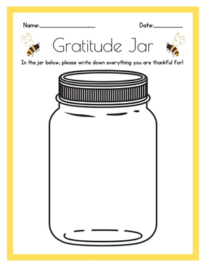 Gratitude Jar Worksheet | Grade 2 Printable SEL Activity