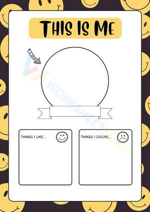 This Is Me: Back to School Activity Worksheet