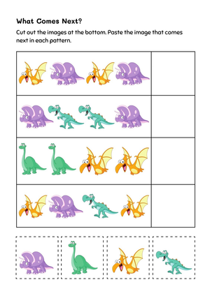 Pattern Completion Worksheet | Grade K Essential