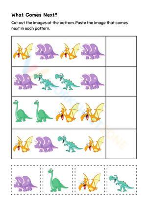 Pattern Completion Worksheet | Grade K Essential