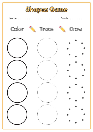 Printable Circle Shapes Worksheet | Grade K Math
