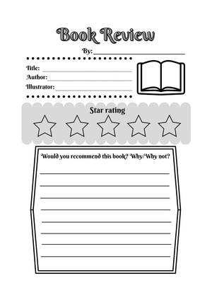 Simple Book Review Worksheet | Grade 2 Essential