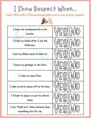 I Show Respect When