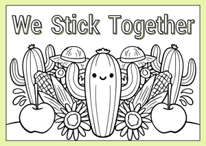 Grade 1 SEL Coloring — Printable No-Prep Worksheet