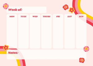 Weekly Planner Worksheet | Grade 3 Essential Printable
