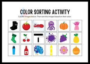 Preschool Color Sorting Matching Game