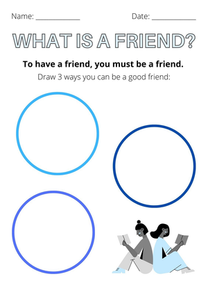 What is a Friend? Worksheet | Grade K Essential Guide
