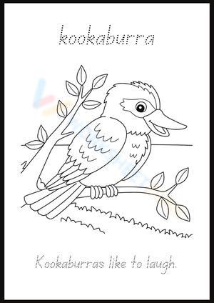 Australian Animal Fine Motor Worksheet