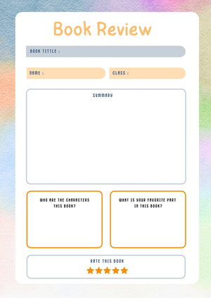 Book Review Worksheet | Grade 3 Essential Printable