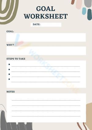 Aesthetic Goal Setting And Action Plan Worksheet