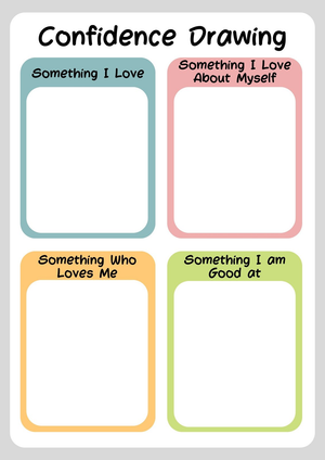 Printable Confidence Drawing Worksheet | Grade 1