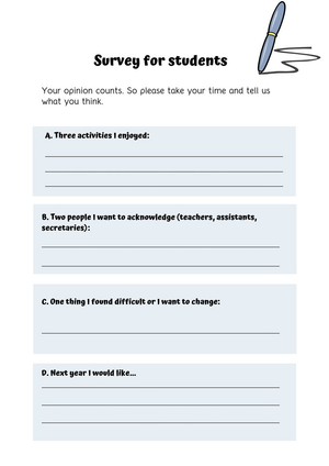 End of Term Student Survey | Essential Reflection Guide