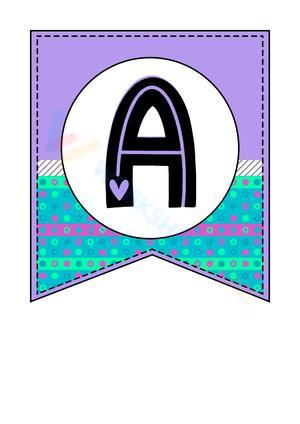 Grade K Alphabet Bunting — Printable No-Prep Banner