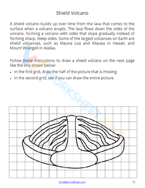 Interactive Landforms Drawing Worksheet