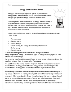 Interactive 4th Grade Science Worksheet