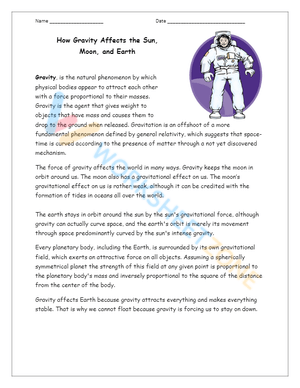 Fun Science Activity Worksheet for 4th