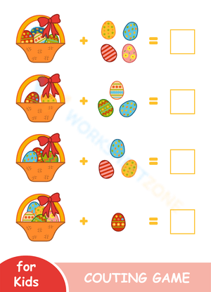 Counting Egg Basket Worksheet | Essential Grade K Math
