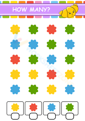 Counting Objects Worksheet | Grade K Printable Math