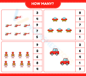 Counting Objects Worksheet | Essential Grade K Math