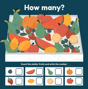 Counting game - fruits