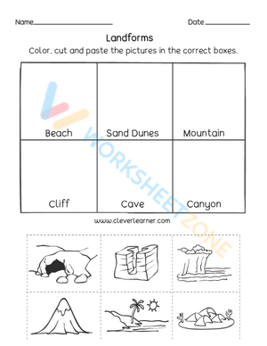 Exploring Landforms Educational Resource