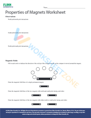 Free Printable Magnetism Worksheet Collection For Teaching