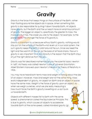 Gravity and Mass Relationship