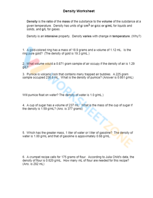 An Introduction to Density