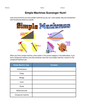 Identifying Types of Simple Machines